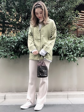 「レイヤードstyle」｜「アイテム（ハンドバッグ）」を使った、がいこさん（レディース・163cm）の冬コーディネート