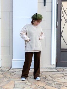 「CONVERSE（コンバース）のconverse（コンバース） ALL STAR OX（オールスターOX）（スニーカー）」を使った、sayo.さん（レディース・150cm）の秋コーディネート