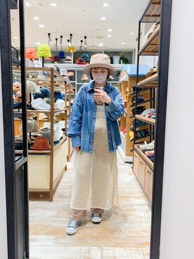 「CONVERSE（コンバース）のconverse（コンバース） ALL STAR OX（オールスターOX）（スニーカー）」を使った、sayo.さん（レディース・150cm）の春コーディネート