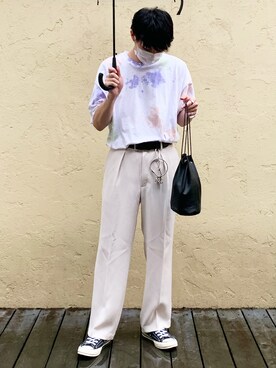 「417 EDIFICE（フォーワンセブンエディフィス）のアイテム（その他パンツ）」を使った、リョウさん（メンズ・173cm）の夏コーディネート