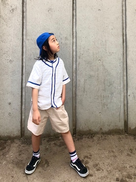 「ＣＡＭＥＬ（キャメル）のアイテム」を使った、𓇼YUKI𓇼さん（キッズ・122cm）の春コーディネート