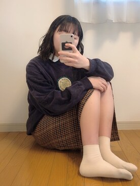 「おんなのこコーデ」｜「アイテム（スウェット）」を使った、uiuiさん（レディース・155cm）の春コーディネート