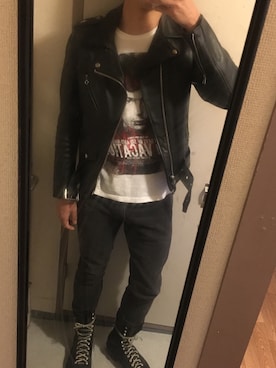 「punk rock」｜takaさん（メンズ・176cm）の秋コーディネート