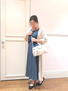 「Forby OF FEMMEのアイテム（ドレス、グリーン系）」を使った、フォービー大宮マルイ店3階さん（レディース）の秋コーディネート