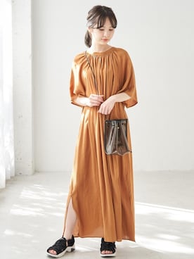 「GERRY（ジェリー）のアイテム」を使った、momiさん（レディース・157cm）の夏コーディネート