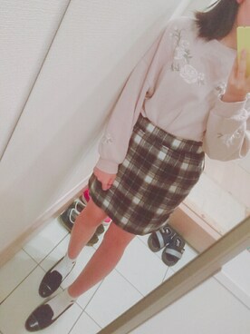 「DIANA」｜「アイテム（スウェット）」を使った、m i k i *.さん（レディース・150cm）の秋コーディネート