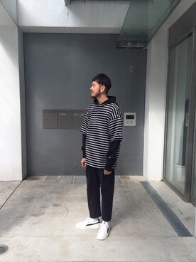 Kouta Horiuchiさん（メンズ・172cm）の春コーディネート