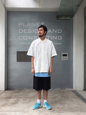 「palace」｜「アイテム（アクセサリー）」を使った、Kouta Horiuchiさん（メンズ・172cm）の夏コーディネート