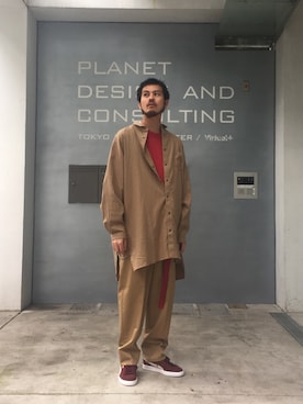 「MARTIN MARGIELA（マルタンマルジェラ）のアイテム（財布/小物）」を使った、Kouta Horiuchiさん（メンズ・172cm）の夏コーディネート