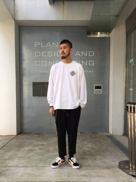 「MARTIN MARGIELA（マルタンマルジェラ）のアイテム（財布/小物）」を使った、Kouta Horiuchiさん（メンズ・172cm）の秋コーディネート