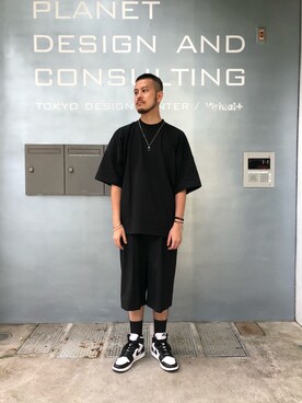 「MONKEY TIME（モンキータイム）のアイテム（ブレスレット）」を使った、Kouta Horiuchiさん（メンズ・172cm）の春コーディネート