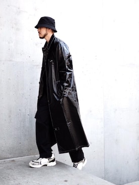1017 ALYX 9SMのステンカラーコートを使った人気ファッション