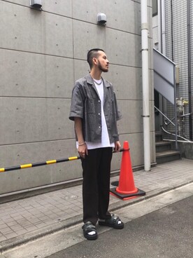 「アイテム（チョーカー、その他）」を使った、Kouta Horiuchiさん（メンズ・172cm）の夏コーディネート