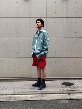 「FUTUR（フューチャー）のアイテム」を使った、Kouta Horiuchiさん（メンズ・172cm）の夏コーディネート