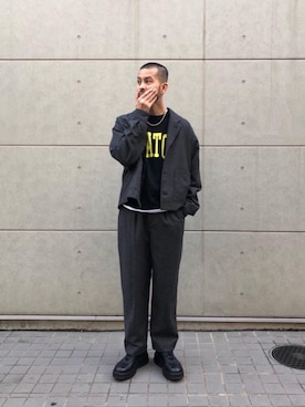 Kouta Horiuchiさん（メンズ・172cm）の冬コーディネート