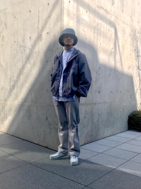 「Columbia Black Label（コロンビアブラックレーベル）のアイテム（ブルゾン）」を使った、Kouta Horiuchiさん（メンズ・172cm）の春コーディネート