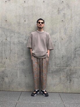「FACCIES（ファチーズ）のアイテム（パンツ）」を使った、Kouta Horiuchiさん（メンズ・172cm）の夏コーディネート