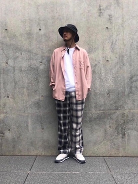 「SECOND/LAYER（セカンドレイヤー）のアイテム」を使った、Kouta Horiuchiさん（メンズ・172cm）の夏コーディネート