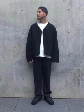 「ATHA（アタ）のアイテム」を使った、Kouta Horiuchiさん（メンズ・172cm）の冬コーディネート