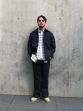 「AVALONE（アヴァロン）のアイテム」を使った、Kouta Horiuchiさん（メンズ・172cm）の冬コーディネート