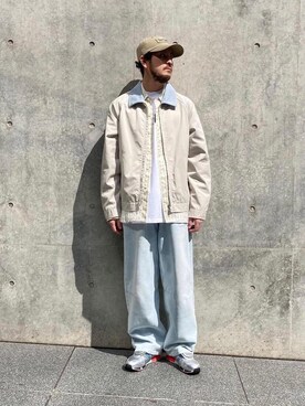 「Timberland（ティンバーランド）のアイテム（キャップ）」を使った、Kouta Horiuchiさん（メンズ・172cm）の春コーディネート