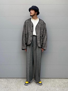 「DISCUS（ディスカス）のアイテム」を使った、Kouta Horiuchiさん（メンズ・172cm）の秋コーディネート