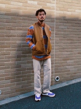 「ANDERSSON BELL（アンダースンベル）のアイテム」を使った、Kouta Horiuchiさん（メンズ・172cm）の秋コーディネート