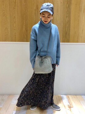 山田（yamada）さんの「NFC ペイズリーマキシフレアスカート」を使ったコーディネート