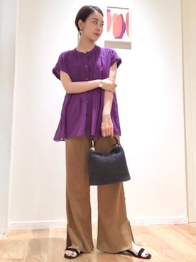 「LAURA DI MAGGIO（ローラディマッジオ）のアイテム」を使った、山田（yamada）さん（レディース・151cm）の夏コーディネート