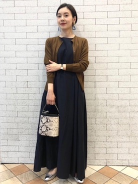 「ONE-PIECE」｜山田（yamada）さん（レディース・151cm）の夏コーディネート