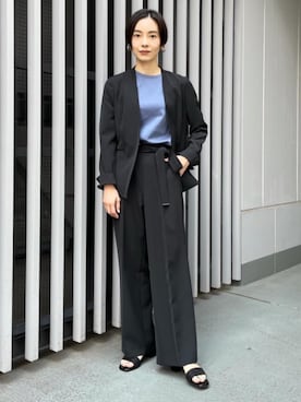 「green label relaxing（グリーンレーベルリラクシング）のアイテム（その他アウター）」を使った、山田（yamada）さん（レディース・151cm）の夏コーディネート