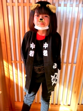 「韓国子ども服」｜y32さん（キッズ・130cm）の春コーディネート