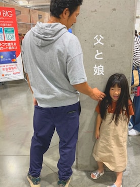 「ナイキ」｜「アイテム（ジャンパースカート）」を使った、y32さん（キッズ・100cm）の夏コーディネート
