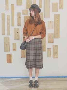 「COACH」｜「アイテム（ハンチング/ベレー帽）」を使った、。さん（レディース・175cm）の春コーディネート