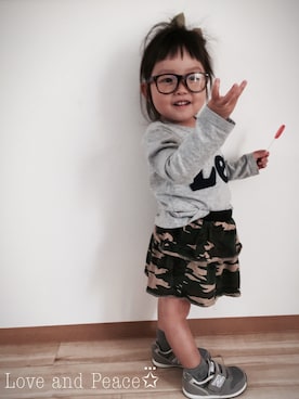 R i iさん（キッズ・90cm）の秋コーディネート