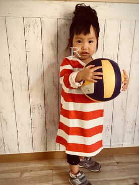 R i iさん（キッズ・90cm）の秋コーディネート