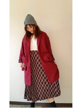 「rivet & surge（リベットアンドサージ）のアイテム（その他アウター）」を使った、amikokoroさん（レディース・163cm）の冬コーディネート