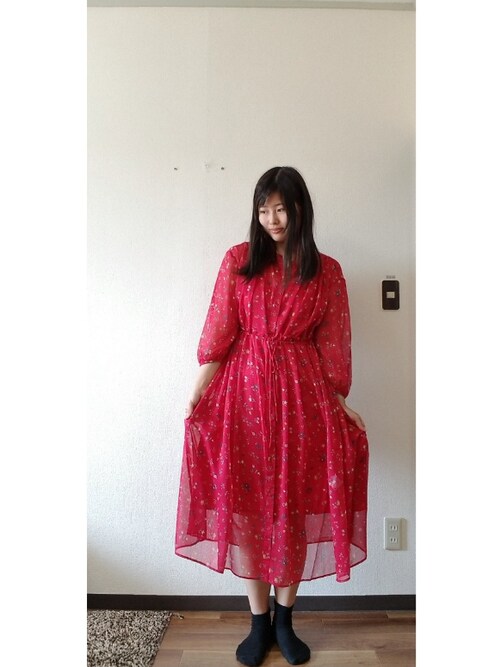 Amikokoro ユニクロのワンピース ドレスを使ったコーディネート Wear