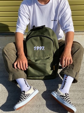 「youthloser」｜「アイテム（スリッポン）」を使った、KUROさん（メンズ・173cm）の春コーディネート