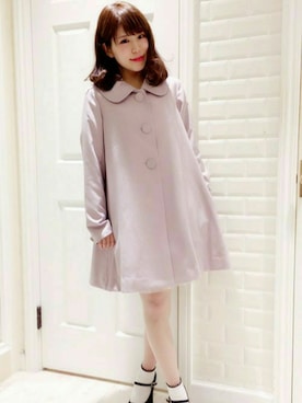 「Secret Honey（シークレットハニー）のアイテム」を使った、Secret Honeyスタッフさん（レディース・153cm）の冬コーディネート