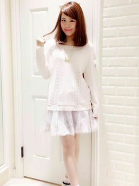 Secret Honeyスタッフさん（レディース・153cm）の冬コーディネート