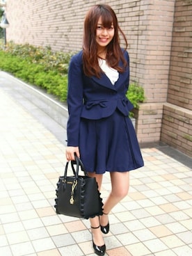 「Secret Honey（シークレットハニー）のアイテム」を使った、Secret Honeyスタッフさん（レディース・160cm）の春コーディネート