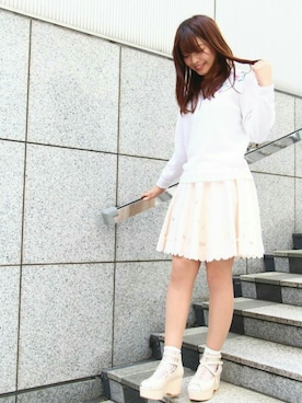 「Secret Honey（シークレットハニー）のアイテム」を使った、Secret Honeyスタッフさん（レディース・160cm）の春コーディネート