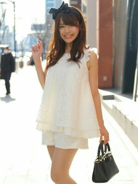 「アイテム（その他小物）」を使った、Secret Honeyスタッフさん（レディース・160cm）の春コーディネート