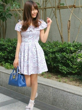 「Secret Honey（シークレットハニー）のアイテム」を使った、Secret Honeyスタッフさん（レディース・160cm）の春コーディネート