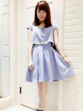 「Secret Honey（シークレットハニー）のアイテム」を使った、Secret Honeyスタッフさん（レディース・153cm）の春コーディネート