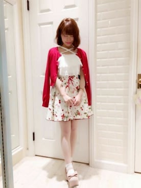 「Secret Honey（シークレットハニー）のアイテム」を使った、Secret Honeyスタッフさん（レディース・153cm）の春コーディネート