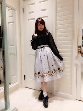 「Secret Honey（シークレットハニー）のアイテム」を使った、Secret Honeyスタッフさん（レディース・153cm）の春コーディネート