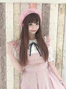 「Secret Honey（シークレットハニー）のアイテム」を使った、Secret Honeyスタッフさん（レディース・158cm）の夏コーディネート