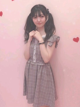 「Secret Honey（シークレットハニー）のアイテム」を使った、Secret Honeyスタッフさん（レディース・158cm）の夏コーディネート